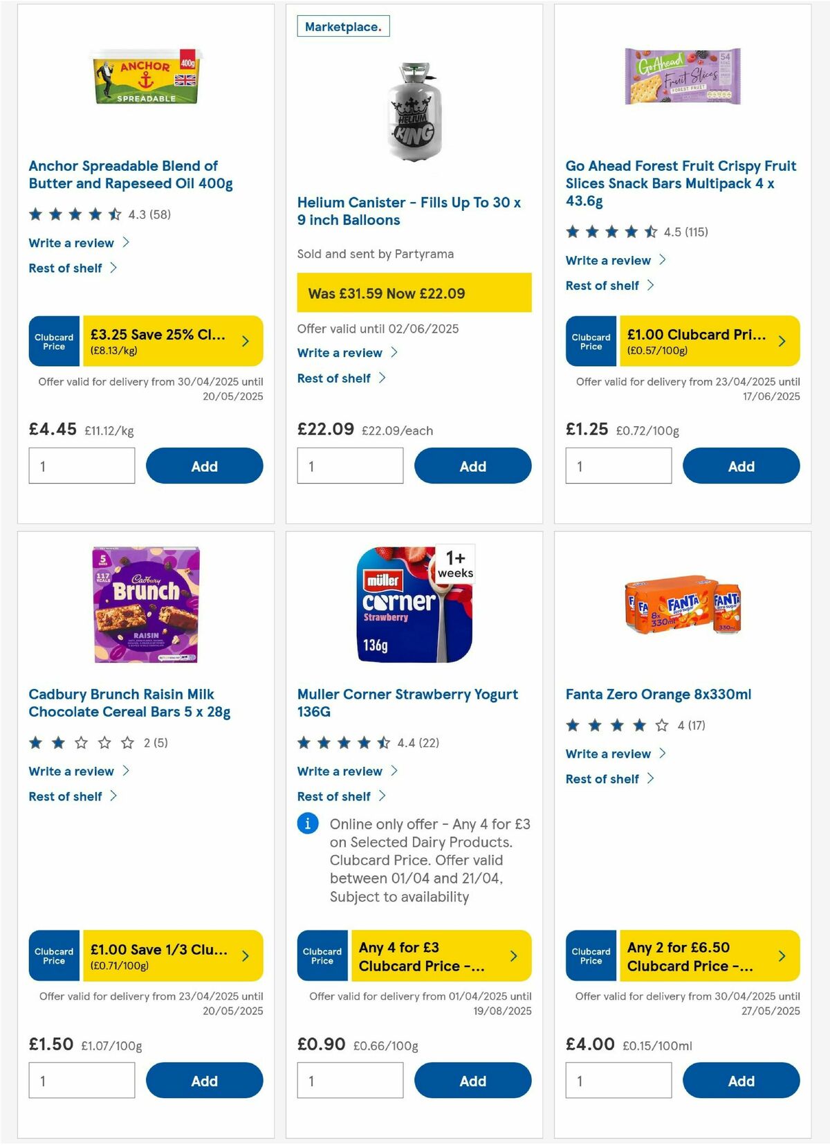 TESCO Offers from 15 May