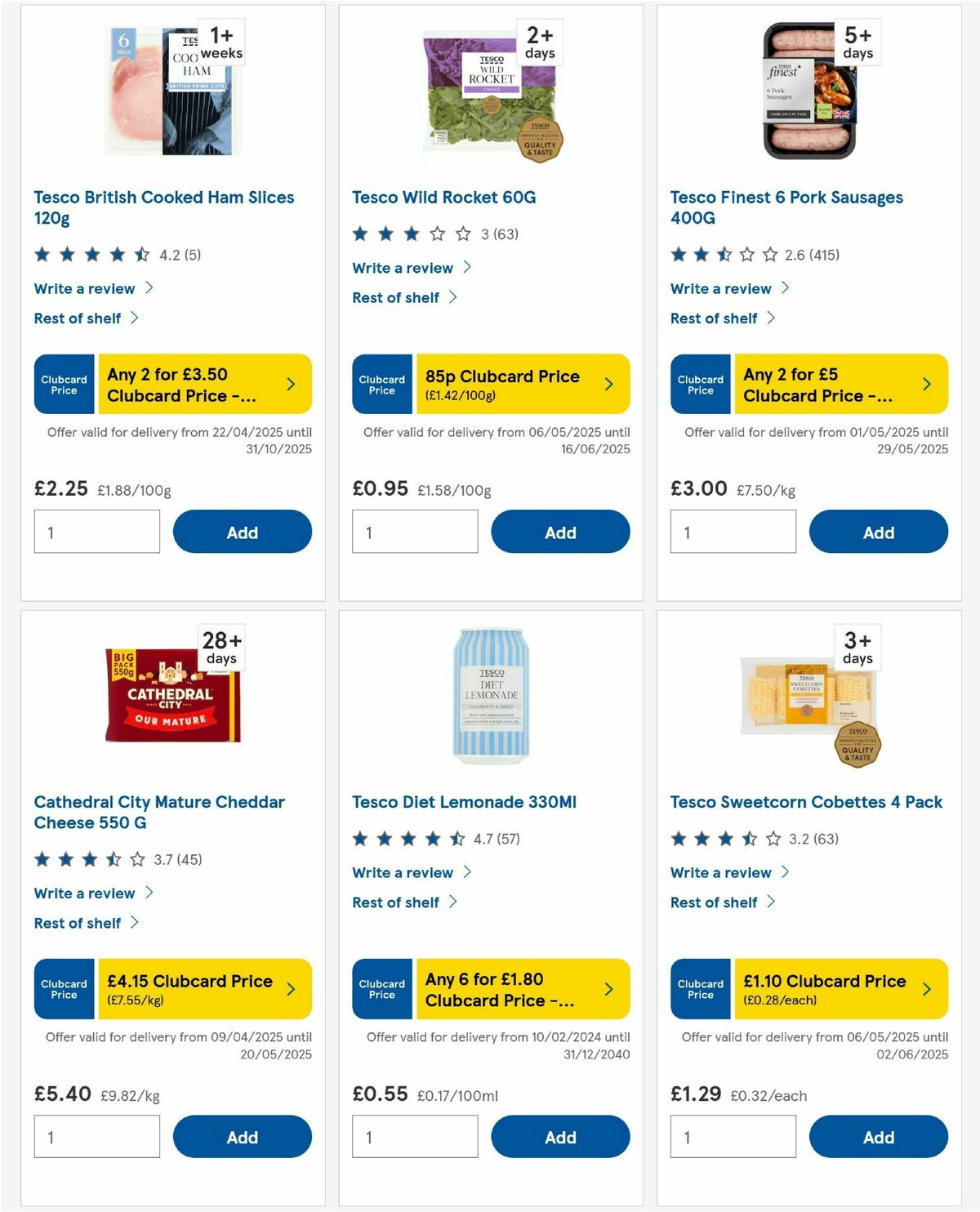 TESCO Offers from 15 May