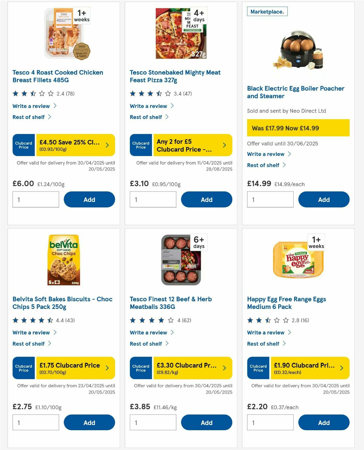 TESCO Offers from 15 May