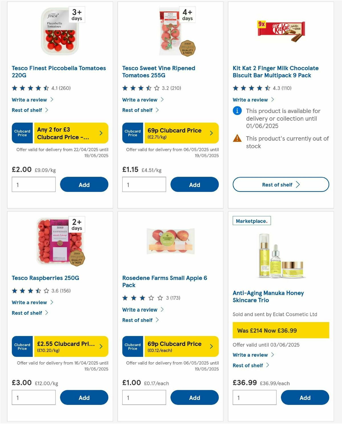 TESCO Offers from 15 May
