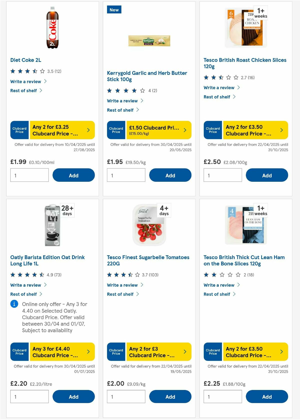 TESCO Offers from 15 May
