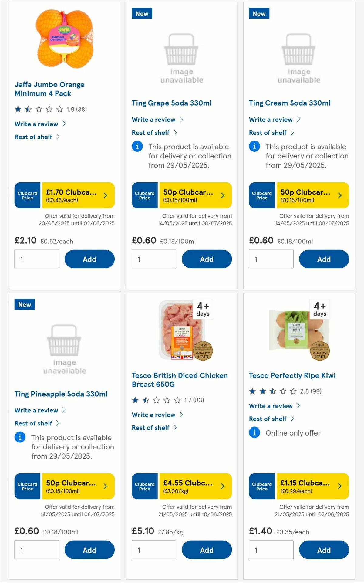 TESCO Offers from 22 May