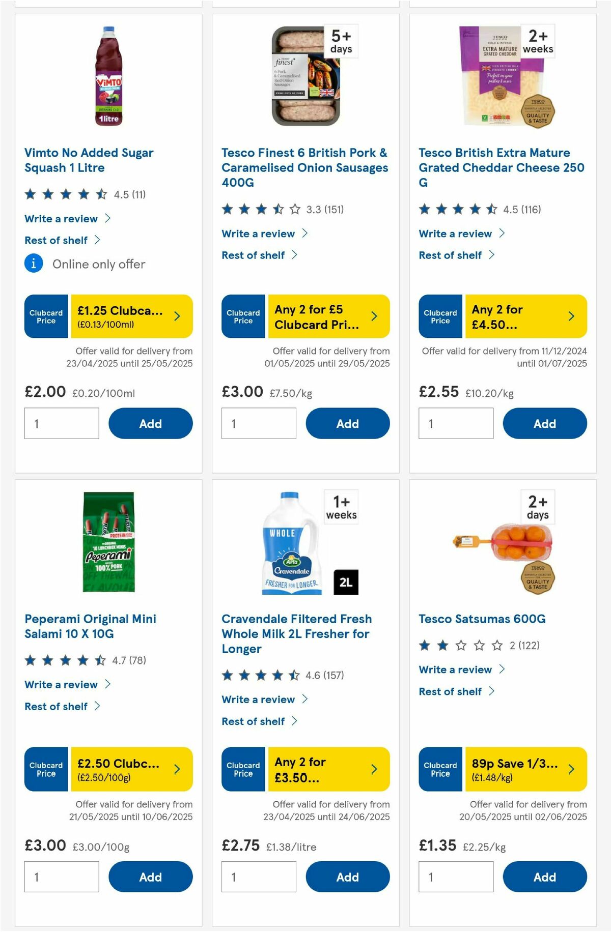 TESCO Offers from 22 May