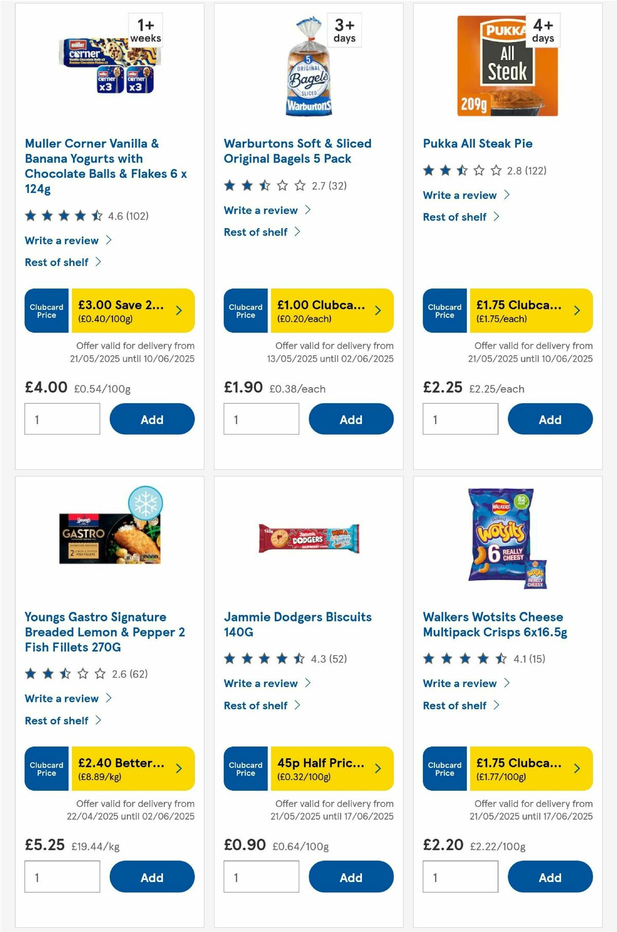 TESCO Offers from 22 May