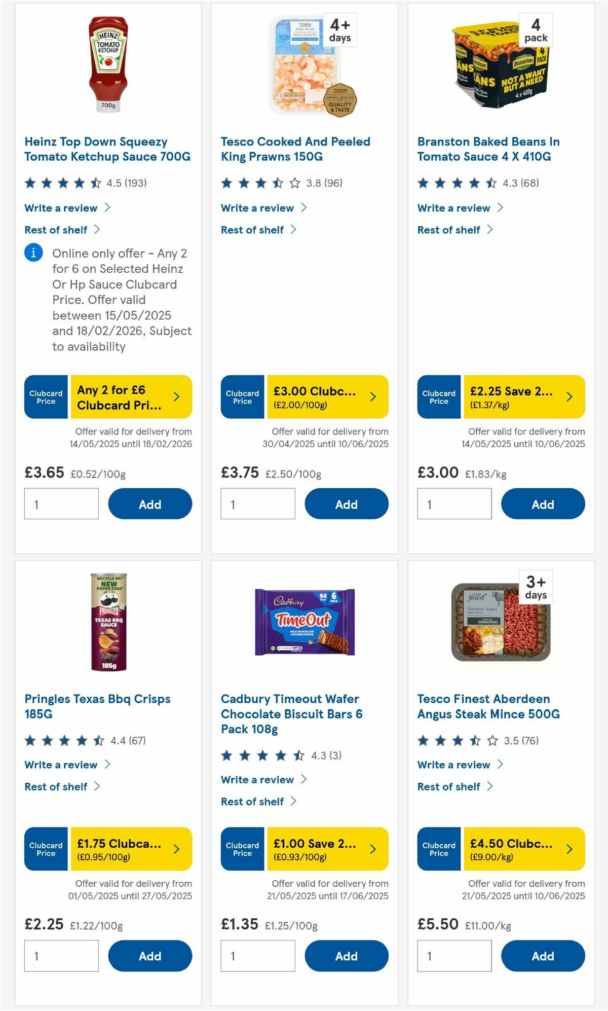 TESCO Offers from 22 May