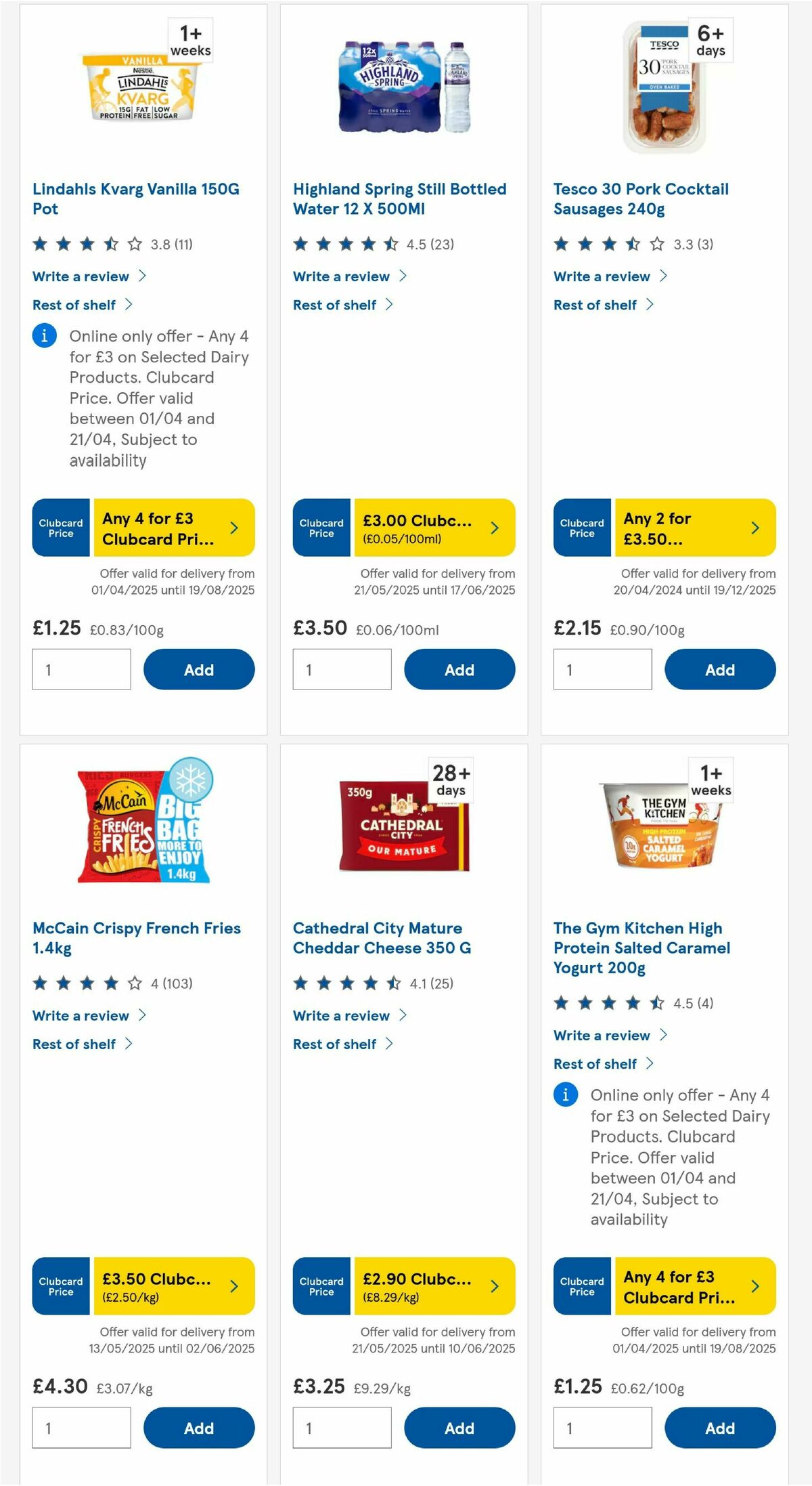 TESCO Offers from 22 May