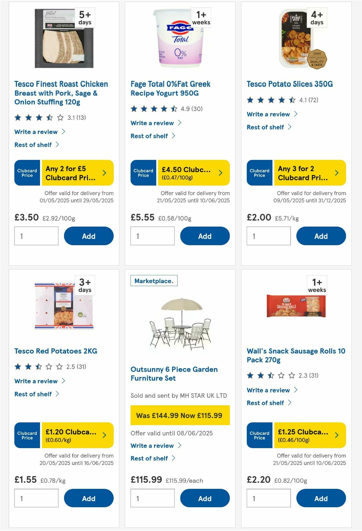 TESCO Offers from 22 May