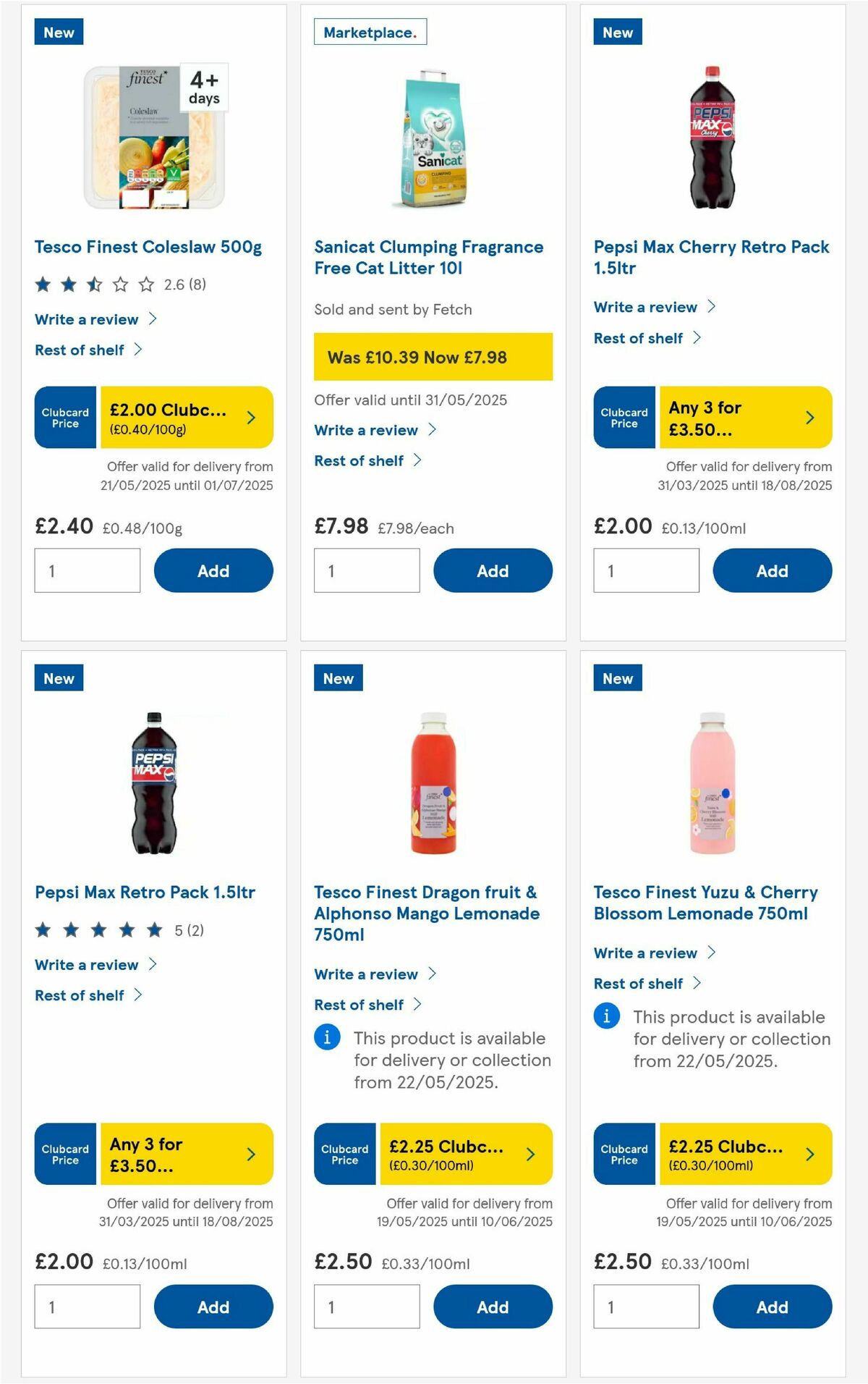 TESCO Offers from 22 May