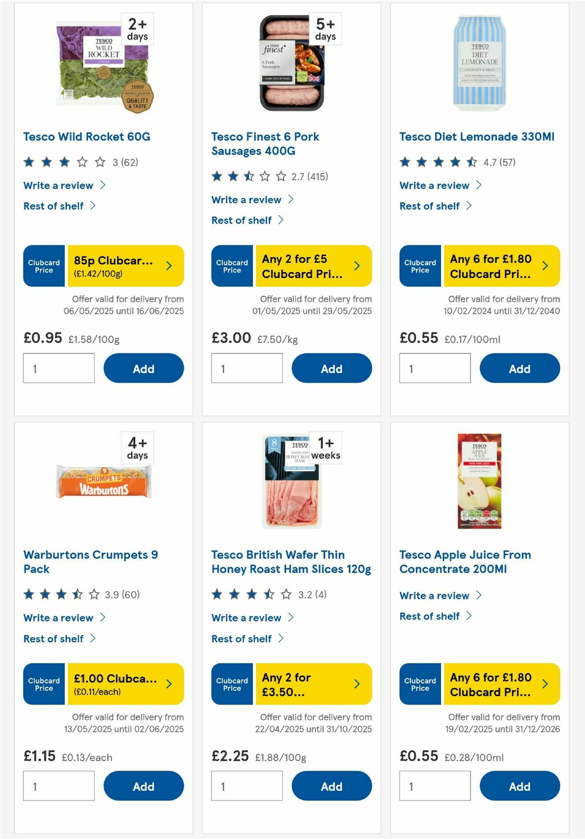 TESCO Offers from 22 May
