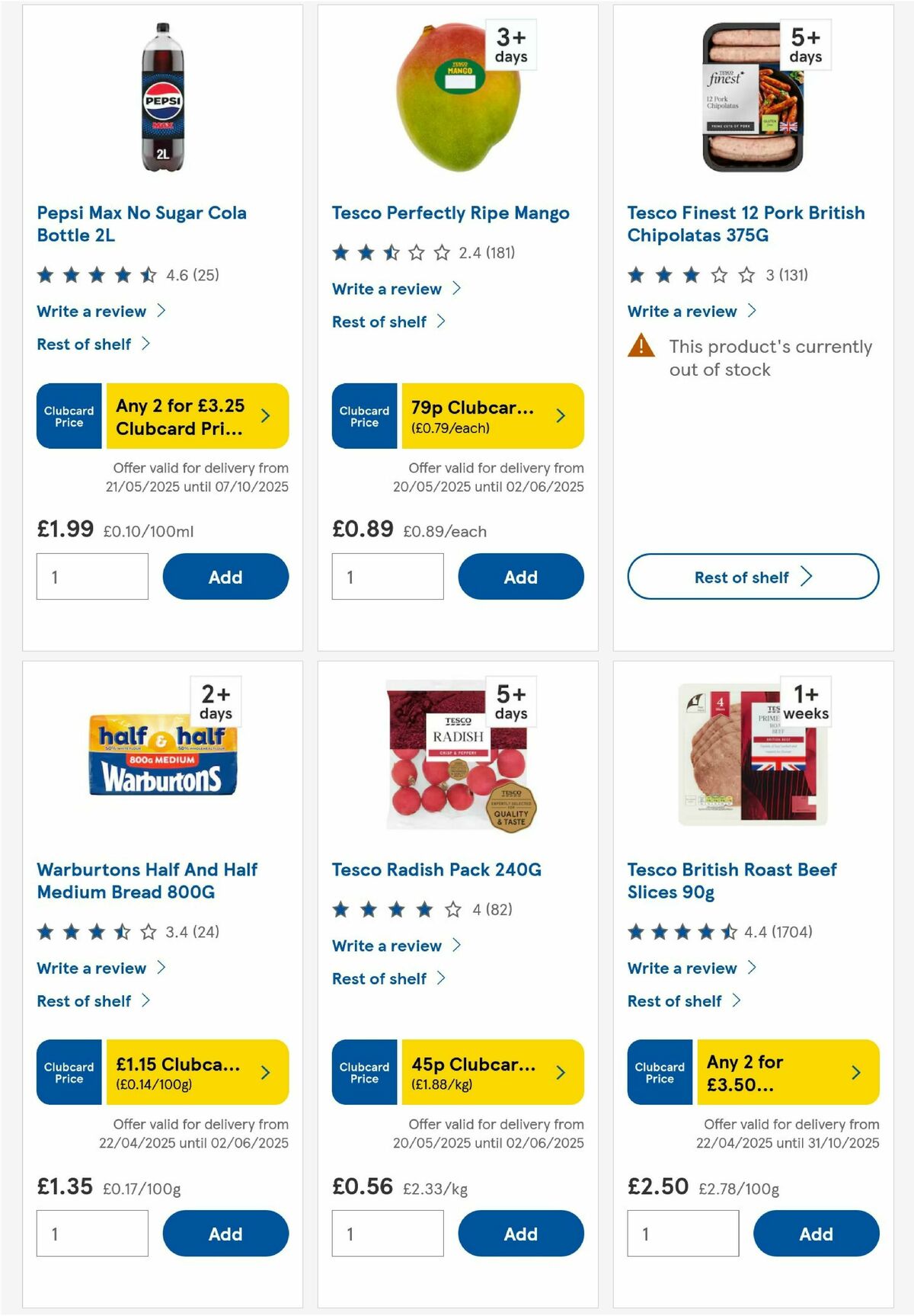 TESCO Offers from 22 May