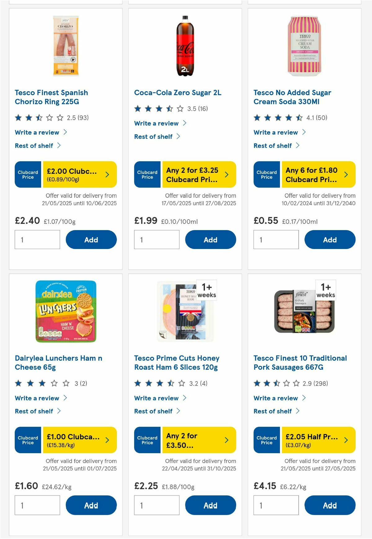 TESCO Offers from 22 May