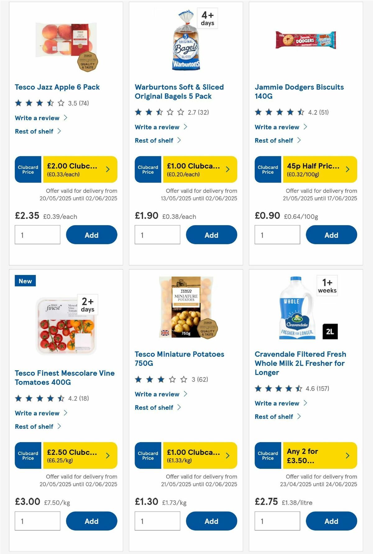 TESCO Offers from 29 May