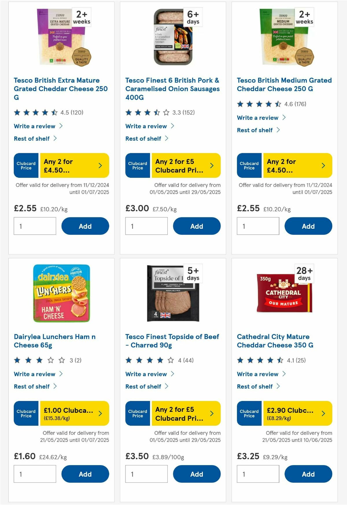 TESCO Offers from 29 May