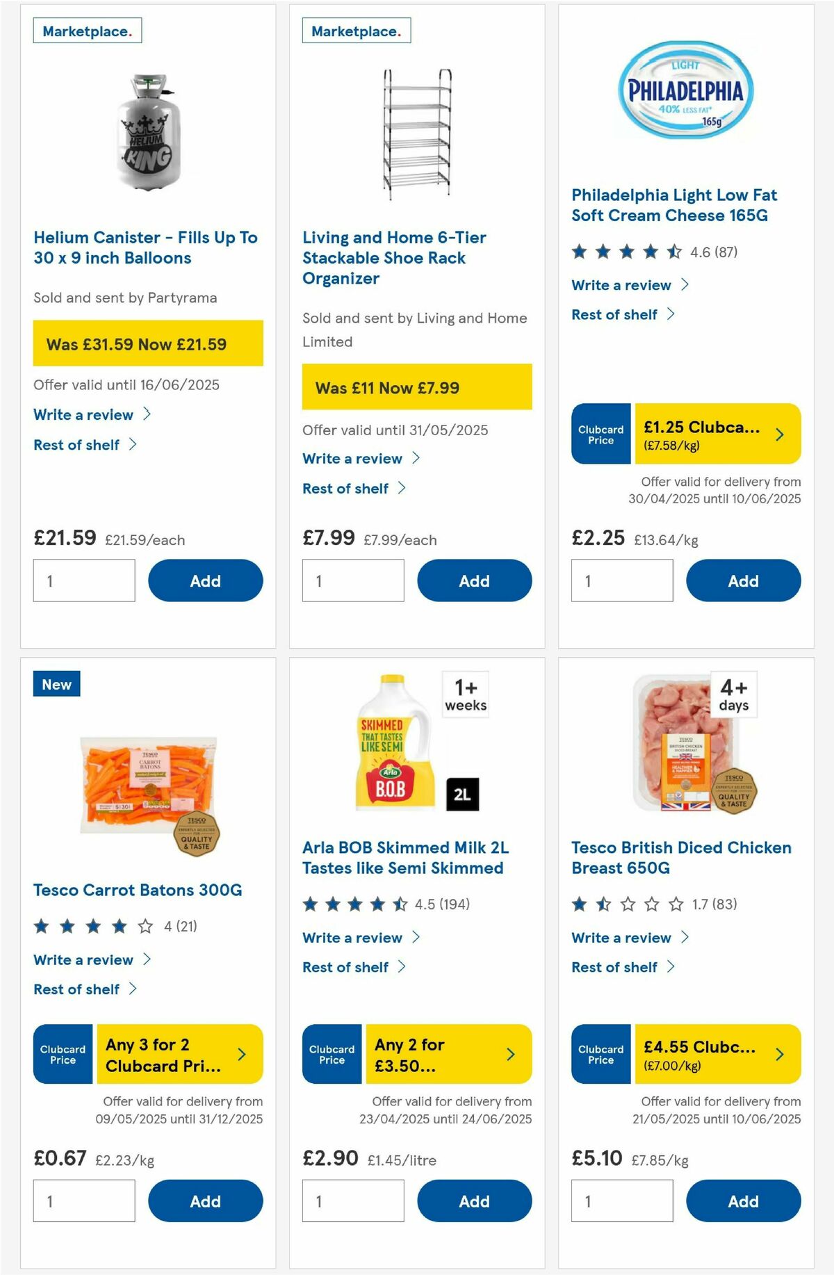 TESCO Offers from 29 May