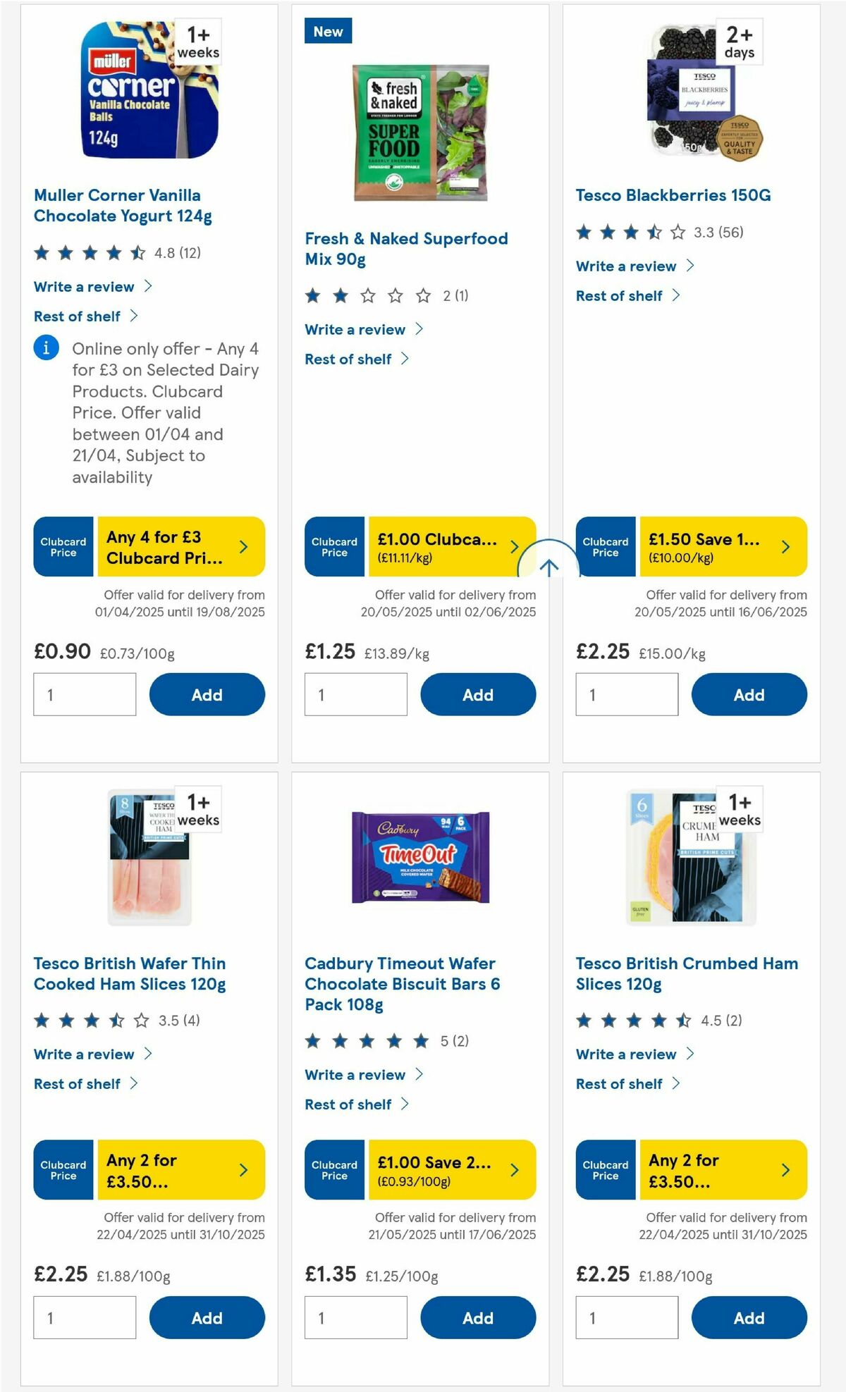 TESCO Offers from 29 May