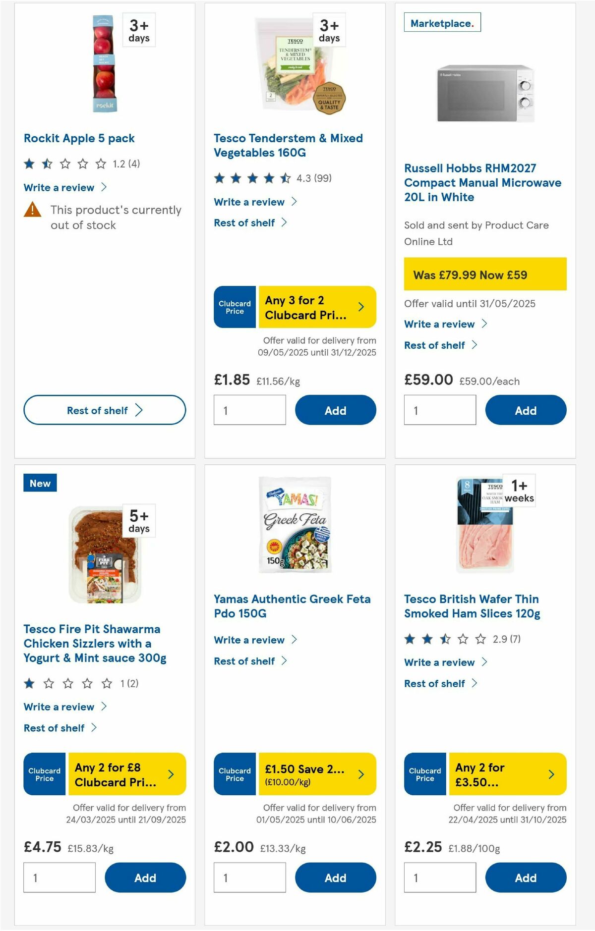 TESCO Offers from 29 May