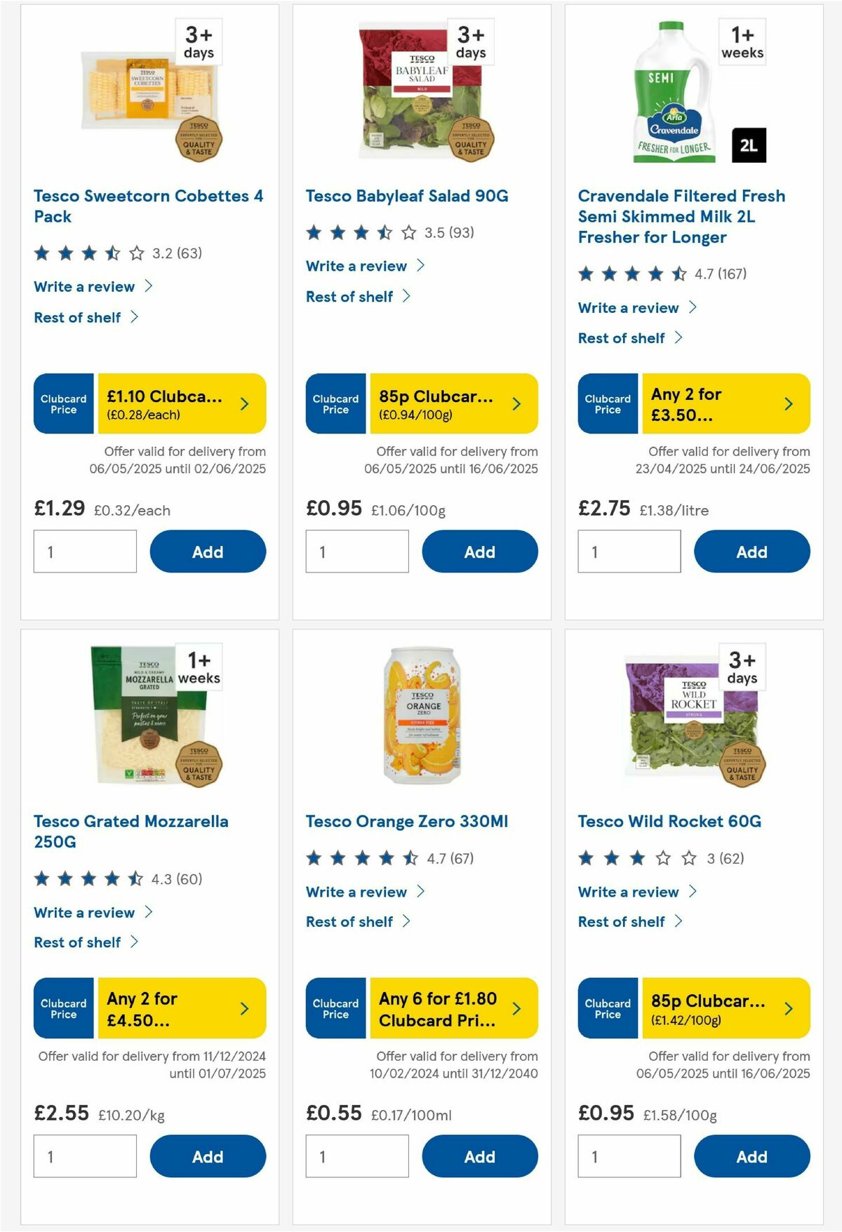 TESCO Offers from 29 May
