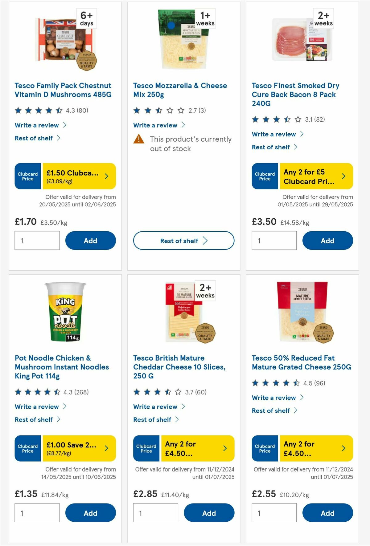 TESCO Offers from 29 May