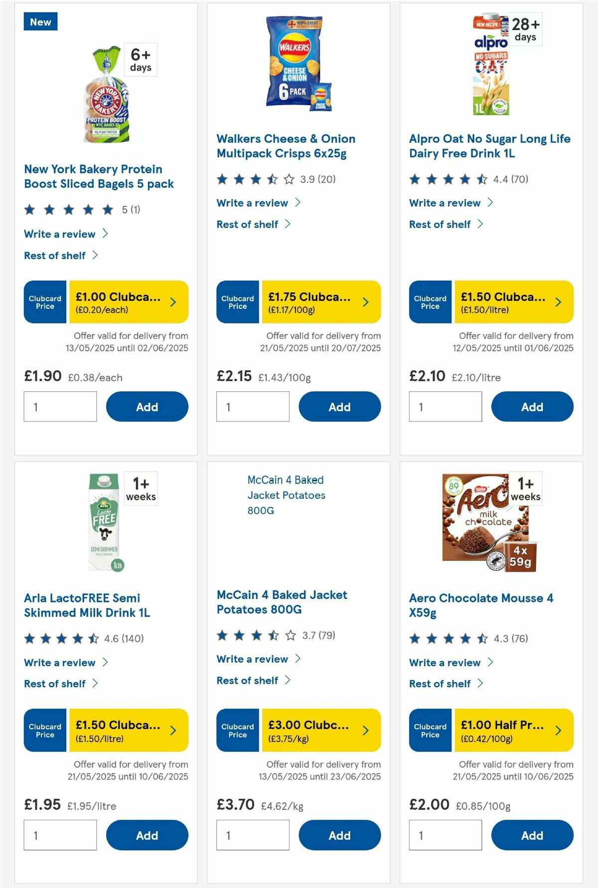 TESCO Offers from 29 May