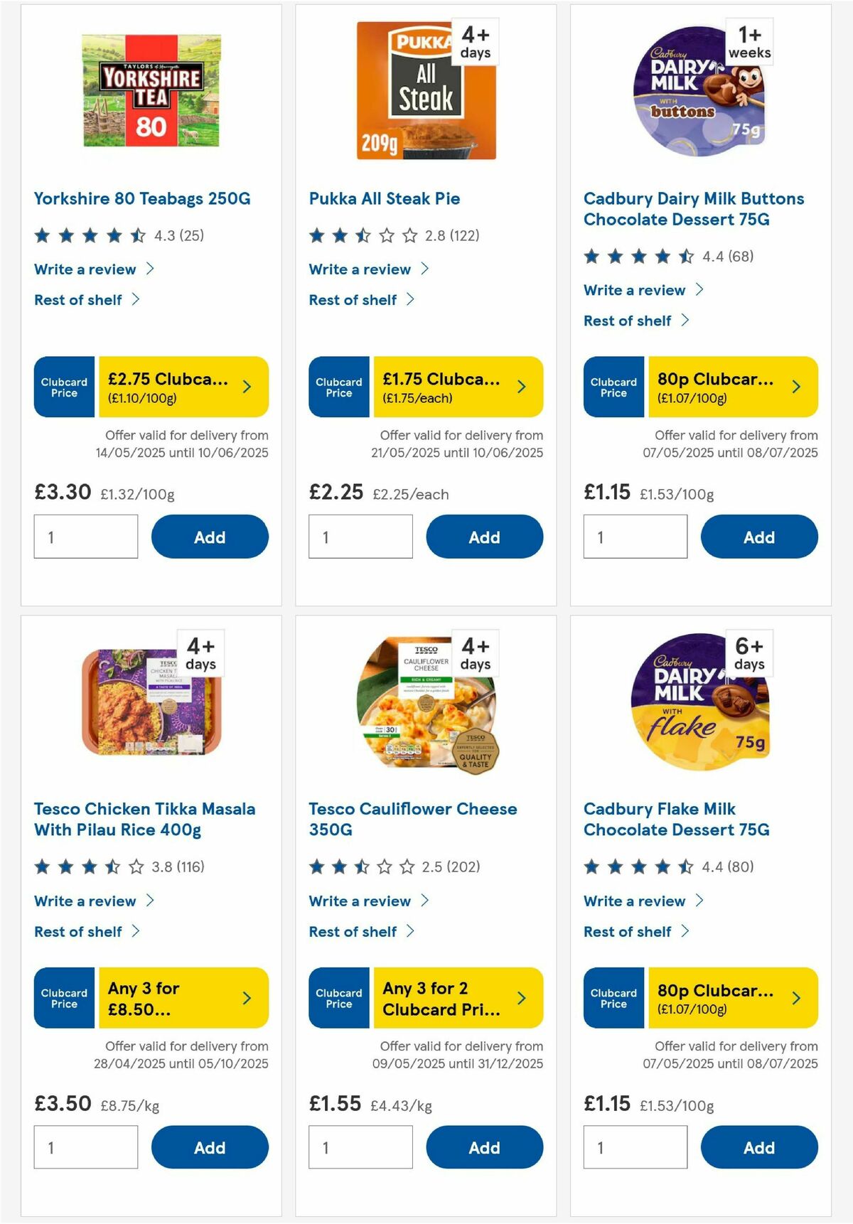 TESCO Offers from 29 May