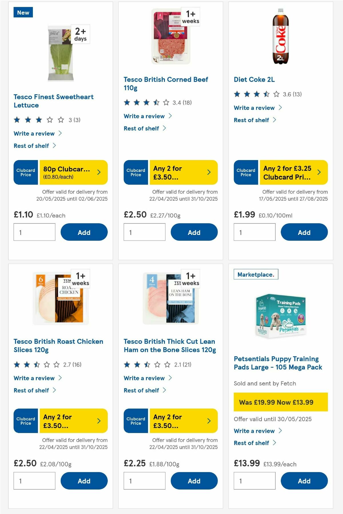 TESCO Offers from 29 May