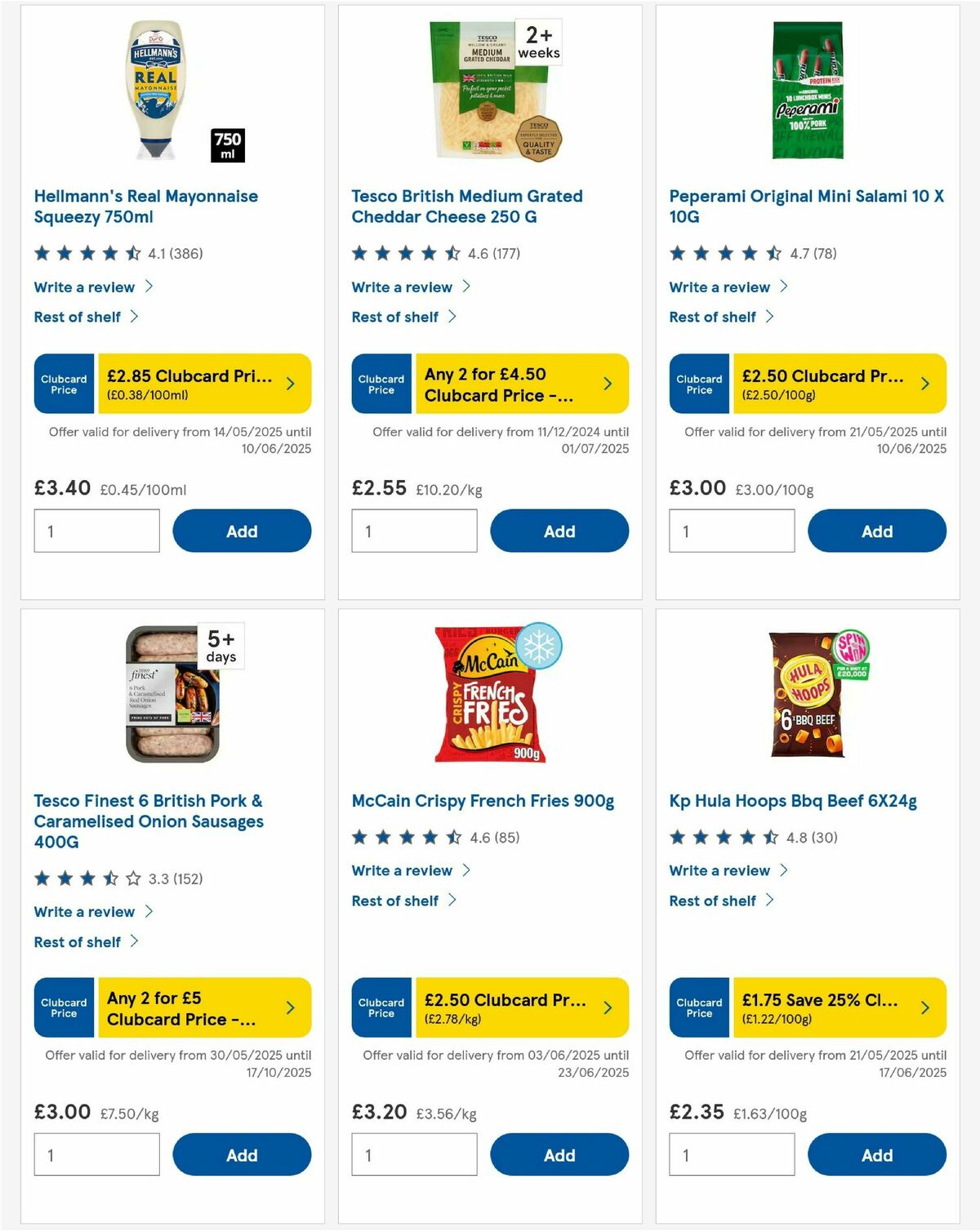 TESCO Offers from 5 June