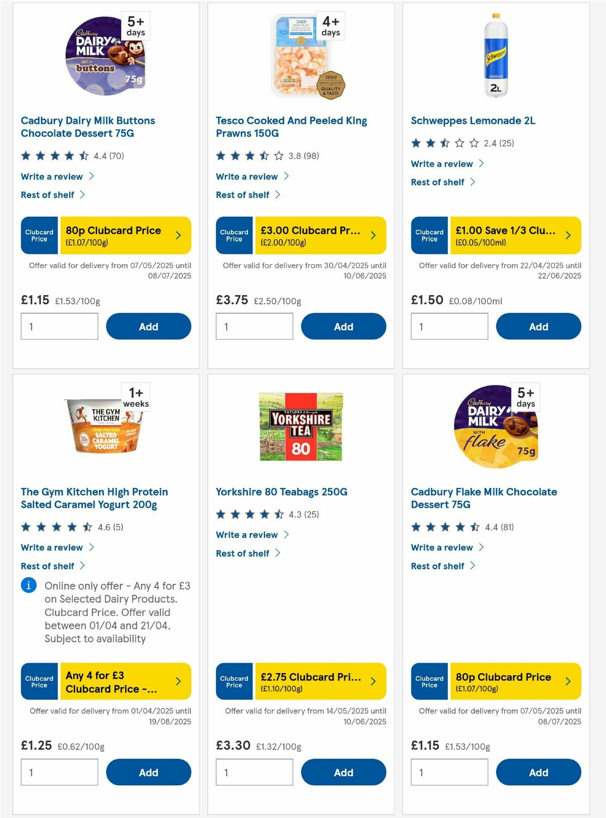 TESCO Offers from 5 June