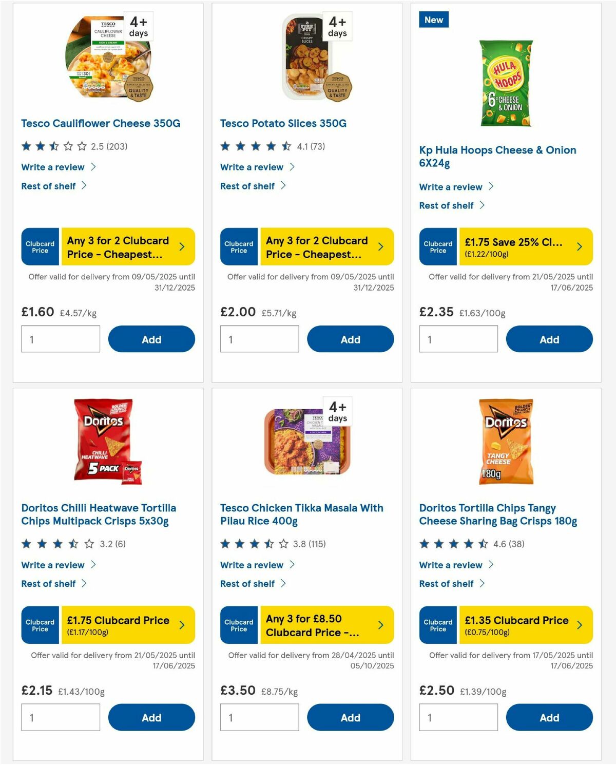TESCO Offers from 5 June