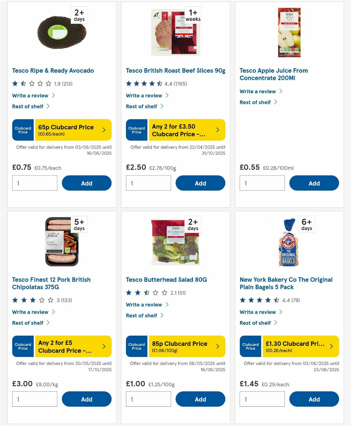 TESCO Offers from 5 June