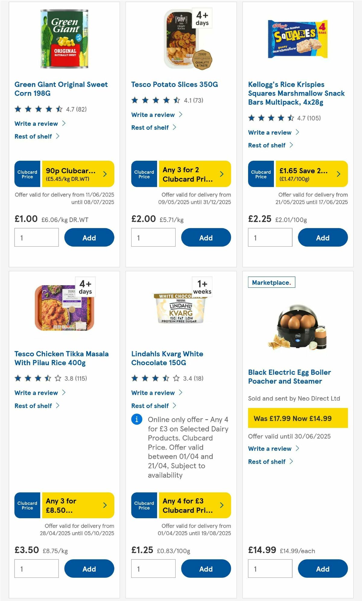 TESCO Offers from 12 June
