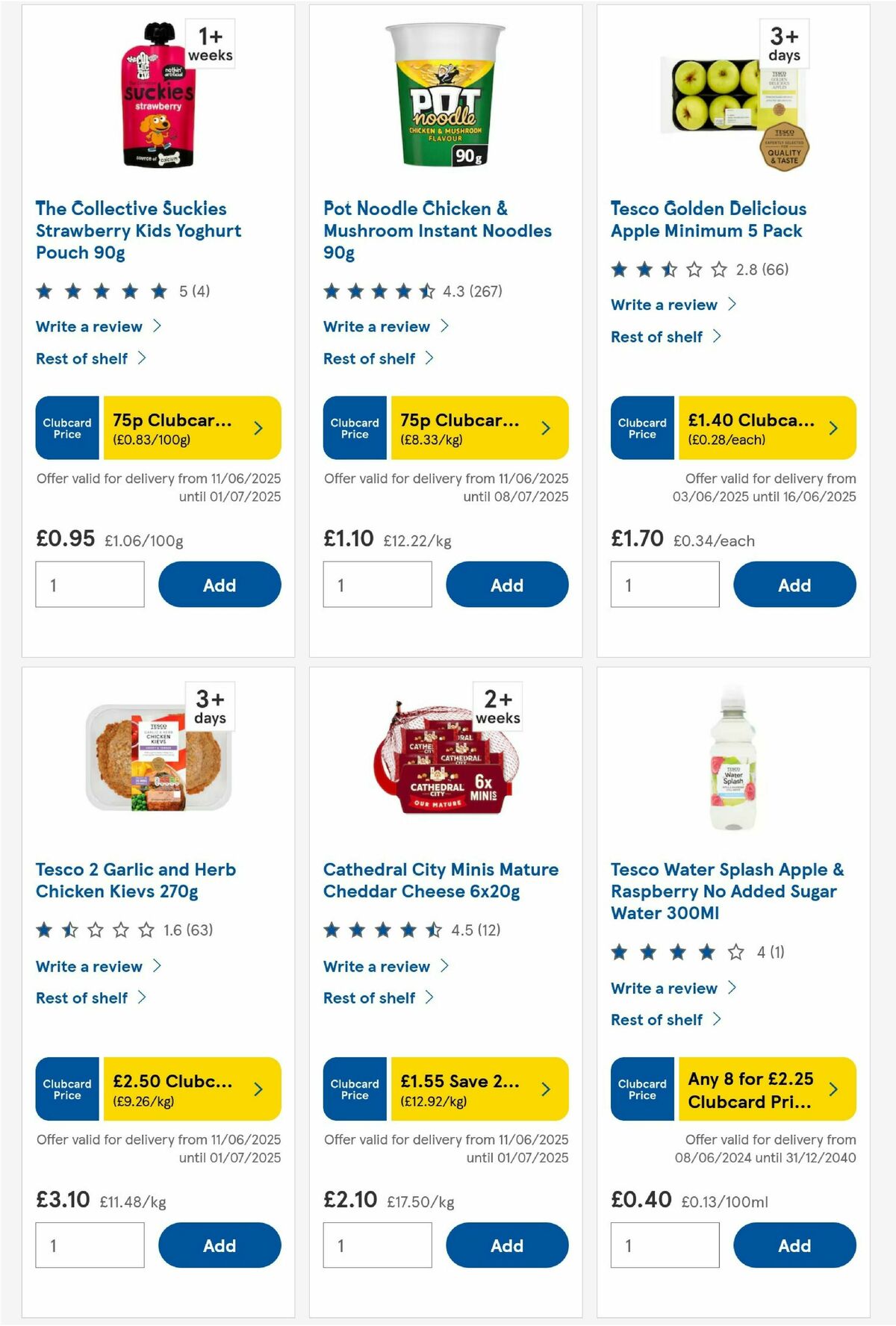 TESCO Offers from 12 June