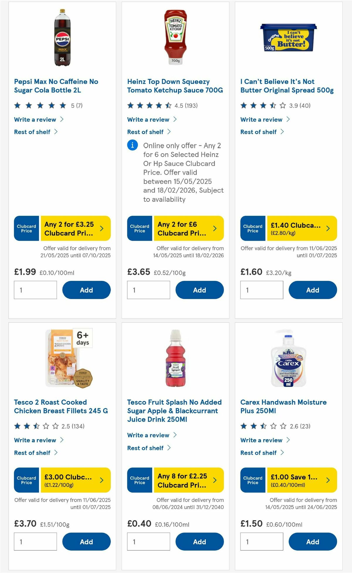 TESCO Offers from 12 June
