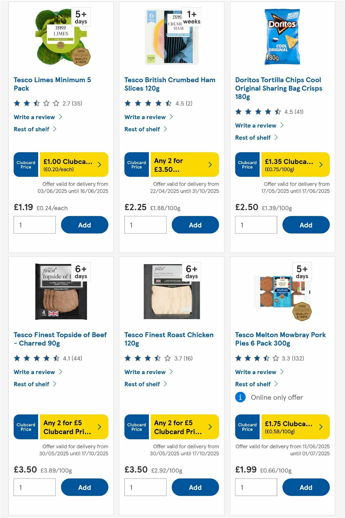 TESCO Offers from 12 June