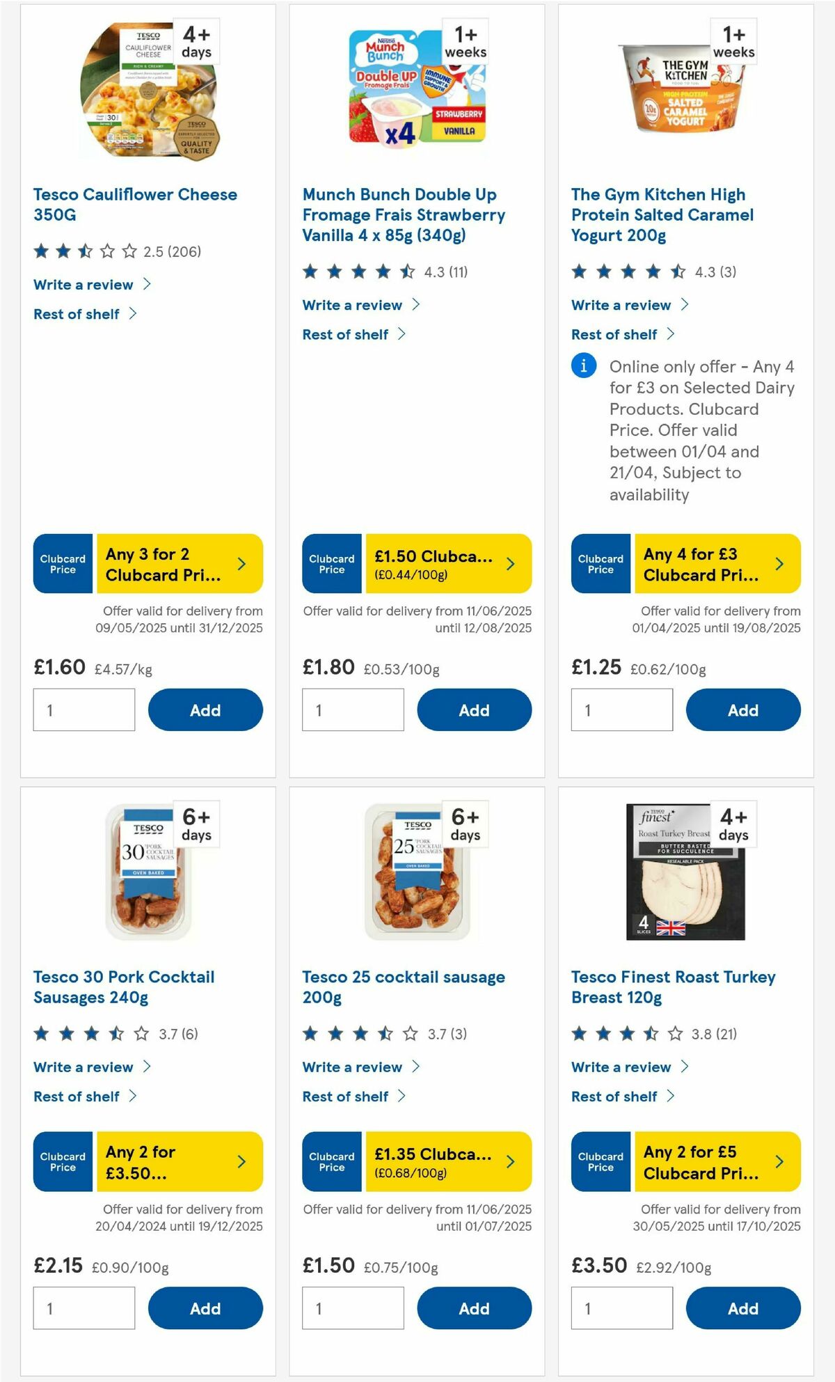 TESCO Offers from 19 June