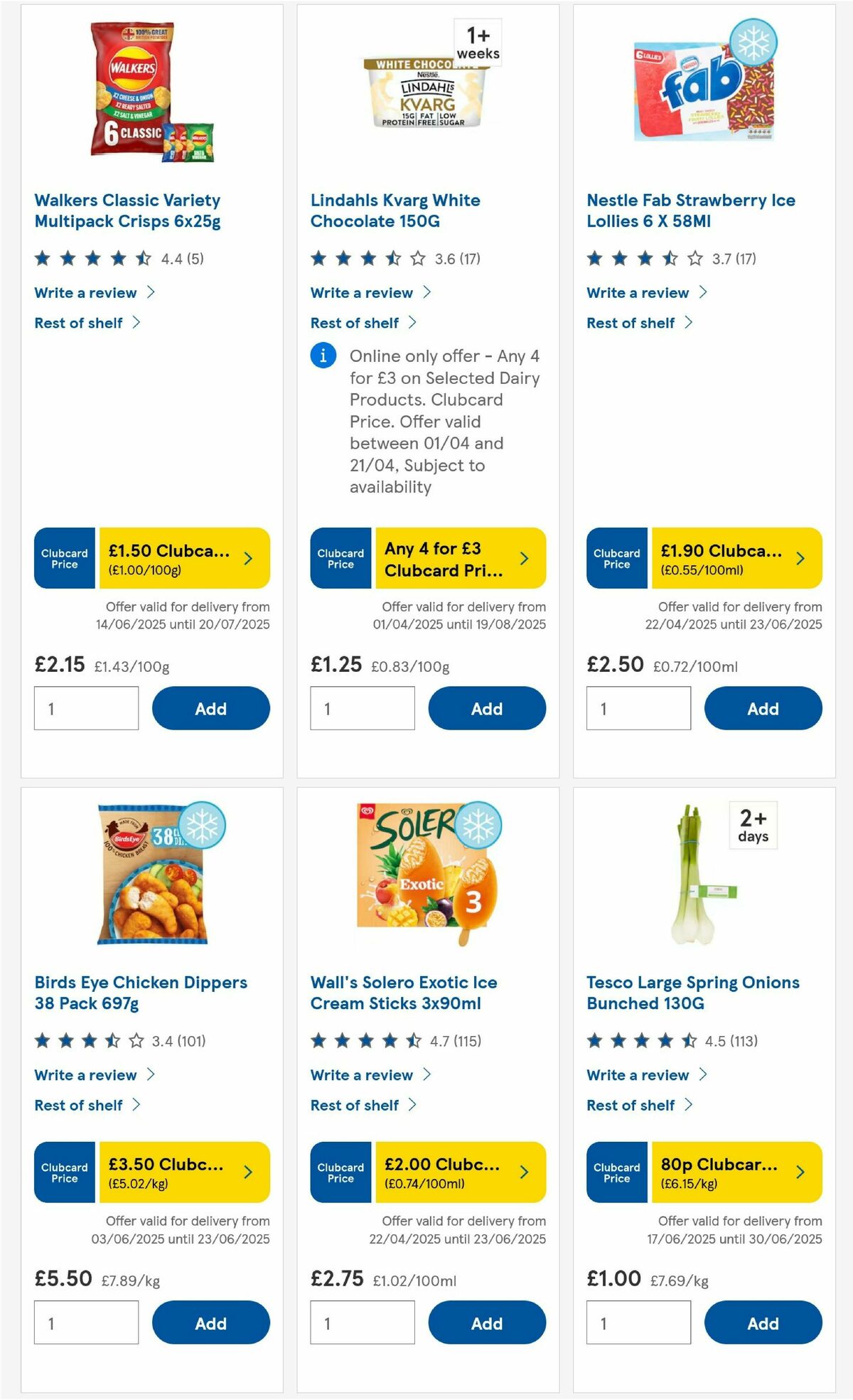 TESCO Offers from 19 June