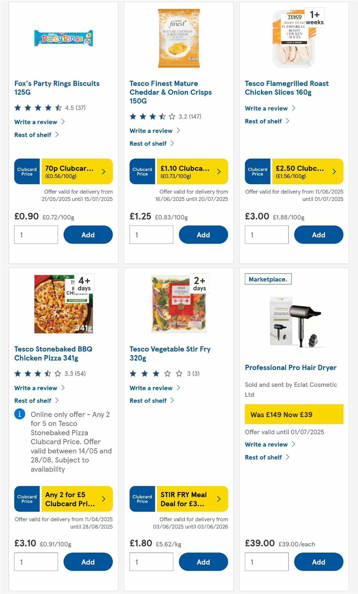 TESCO Offers from 19 June