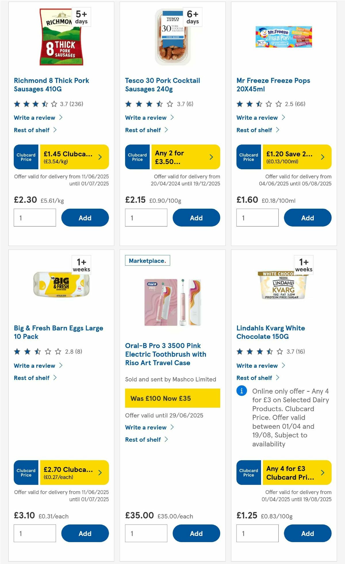 TESCO Offers from 26 June