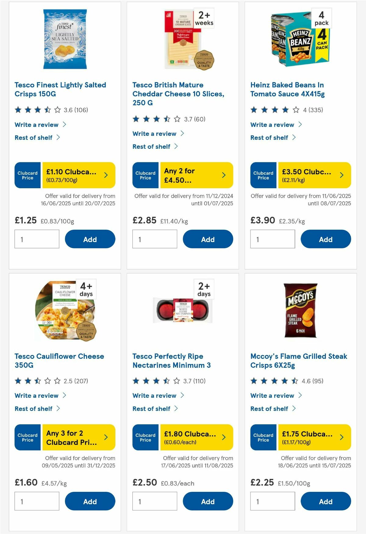TESCO Offers from 26 June