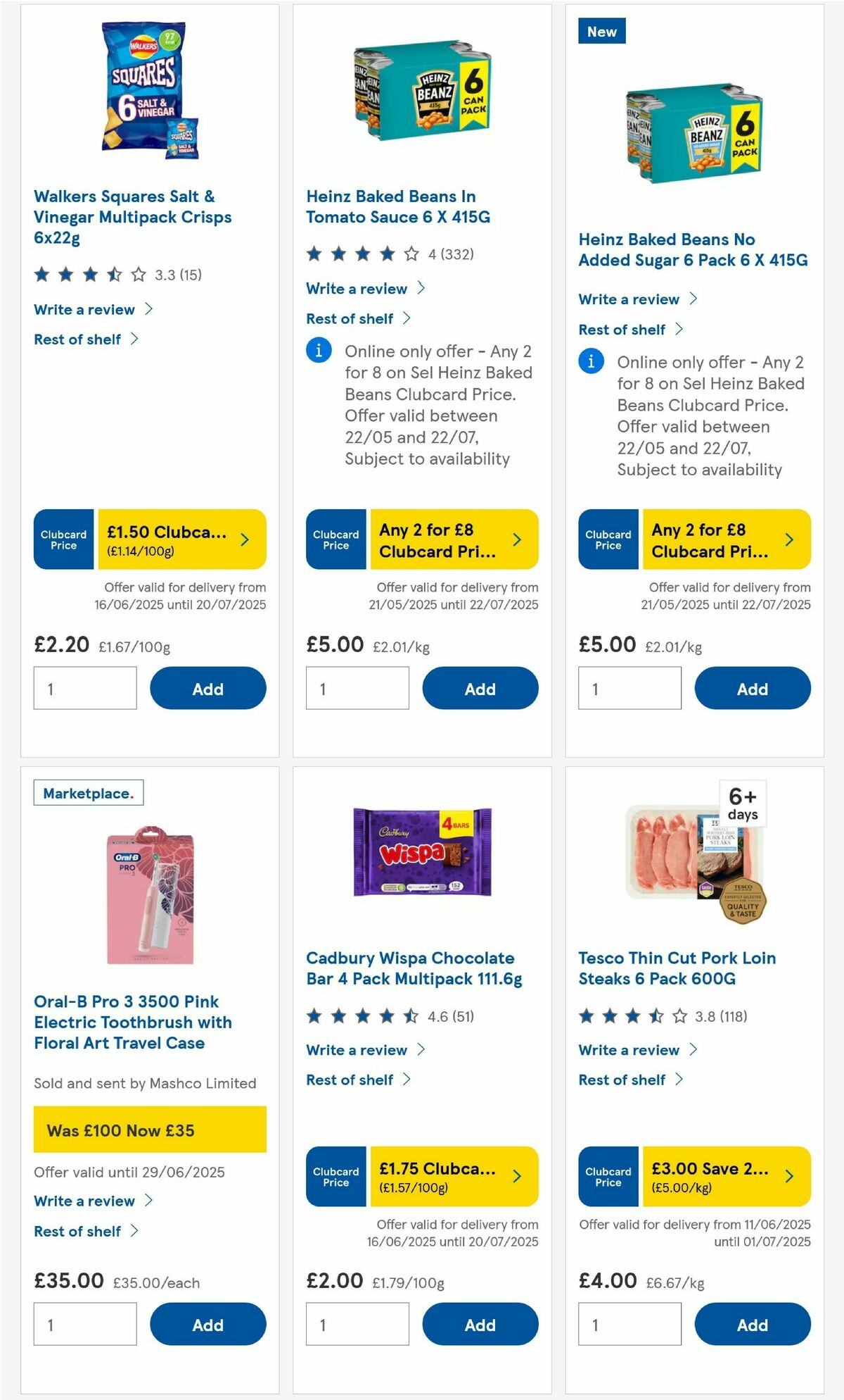 TESCO Offers from 26 June