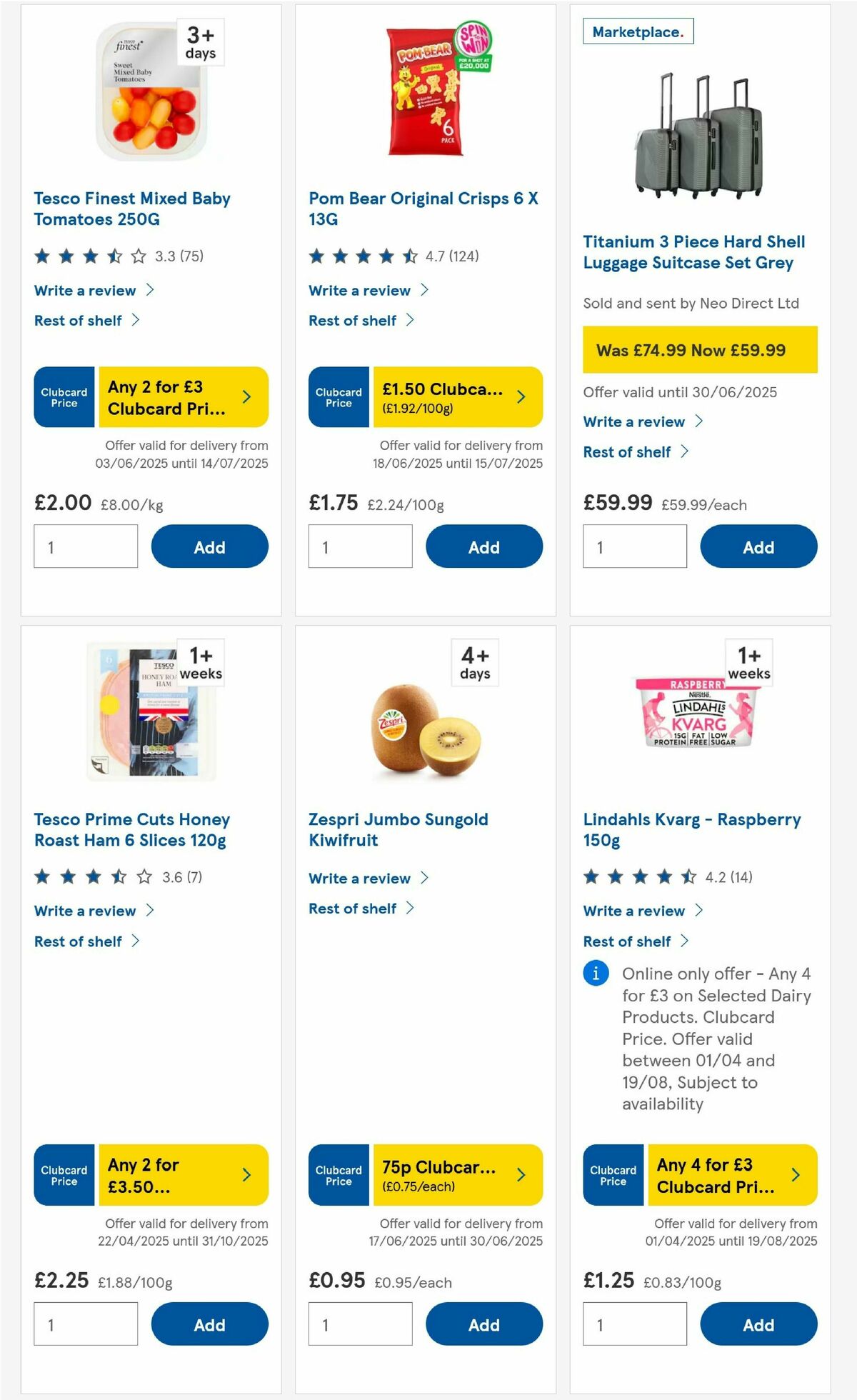 TESCO Offers from 26 June