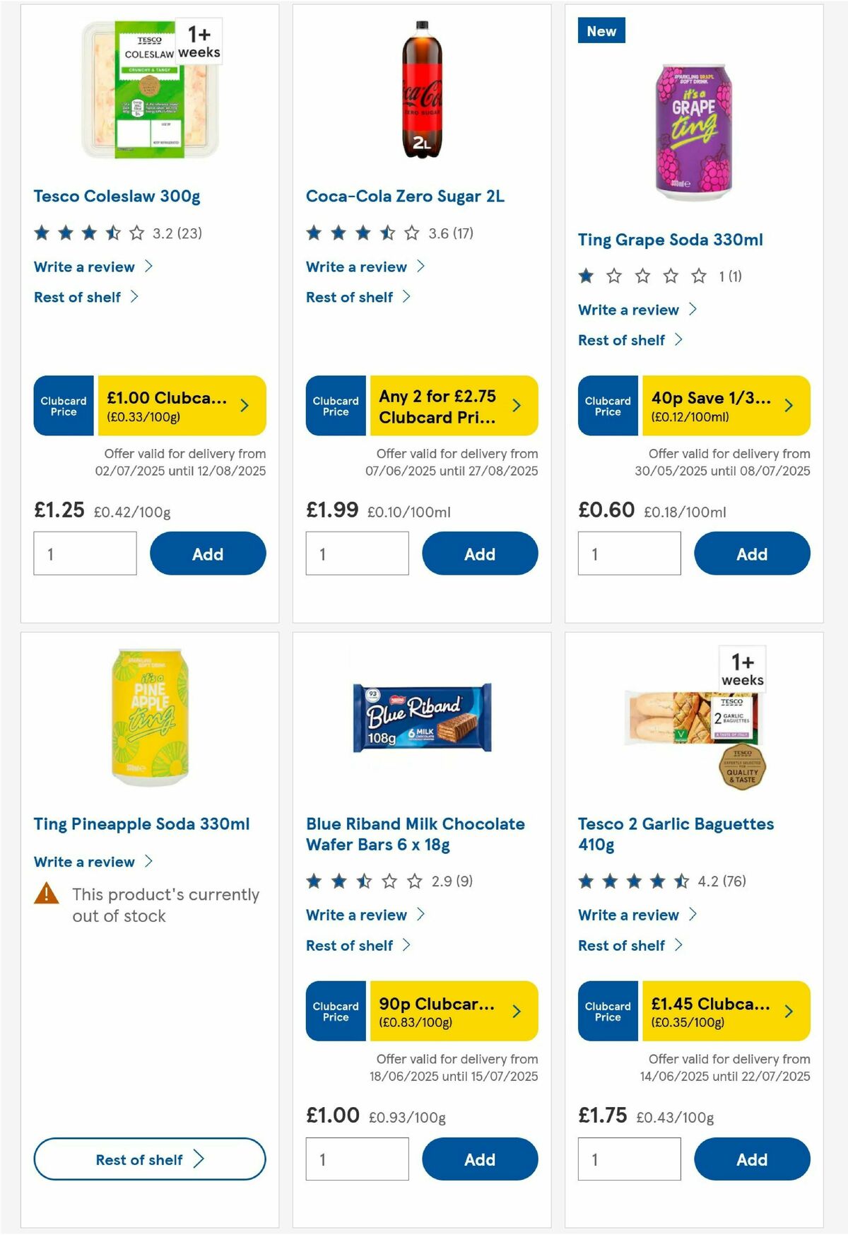 TESCO Offers from 3 July
