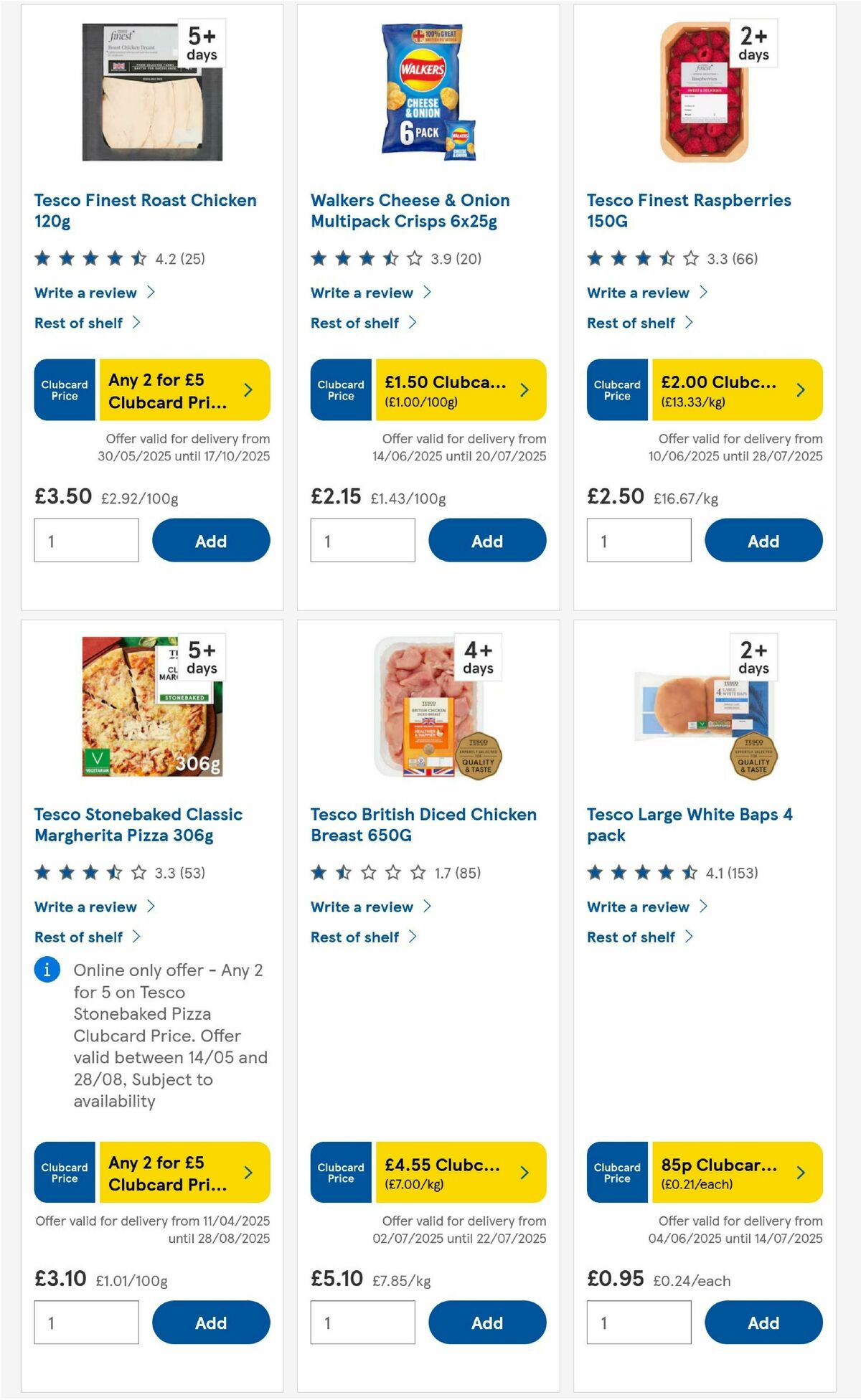 TESCO Offers from 3 July
