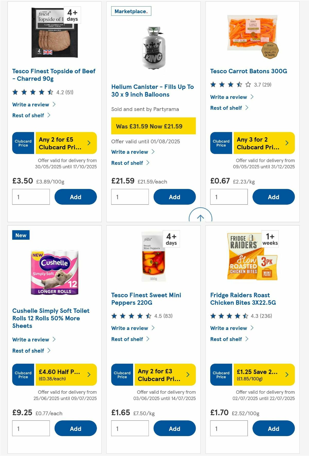 TESCO Offers from 3 July