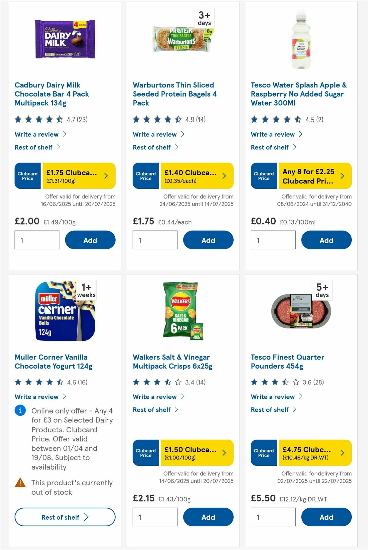 TESCO Offers from 3 July