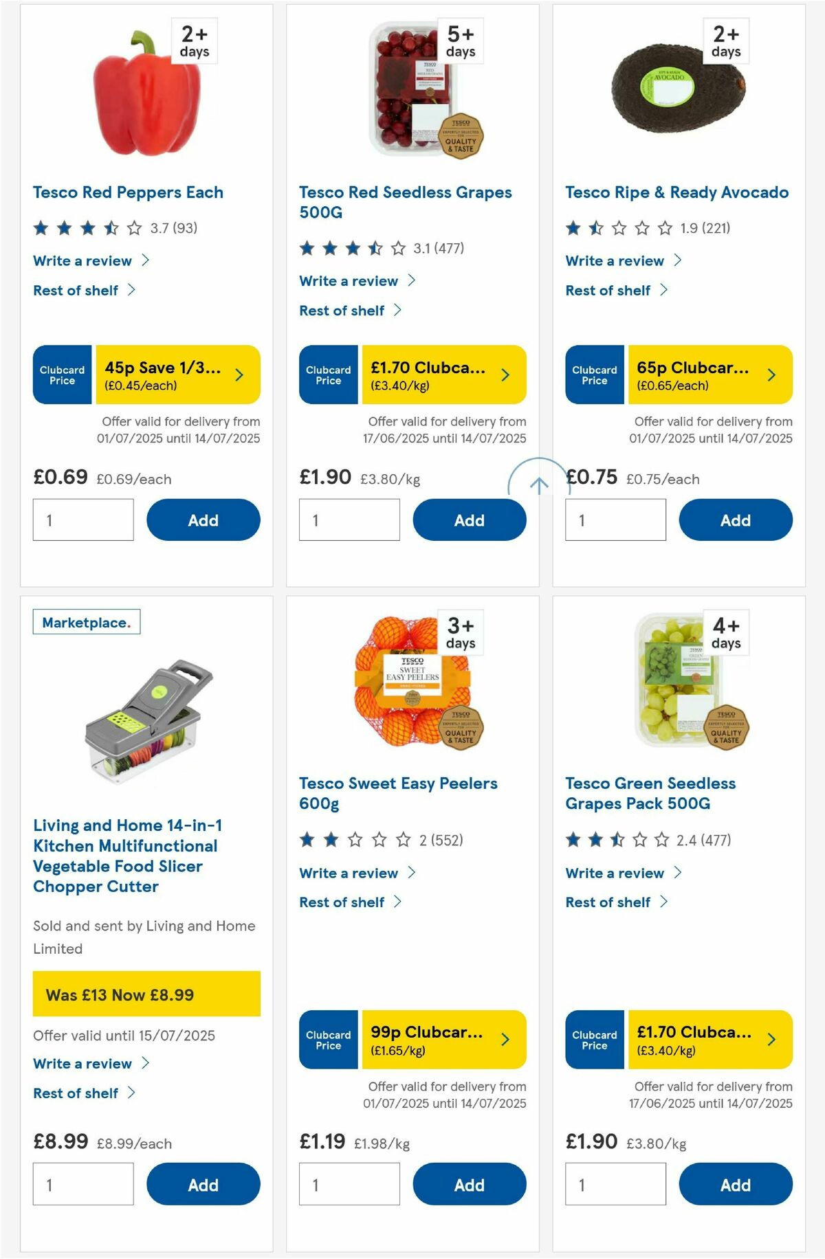 TESCO Offers from 3 July