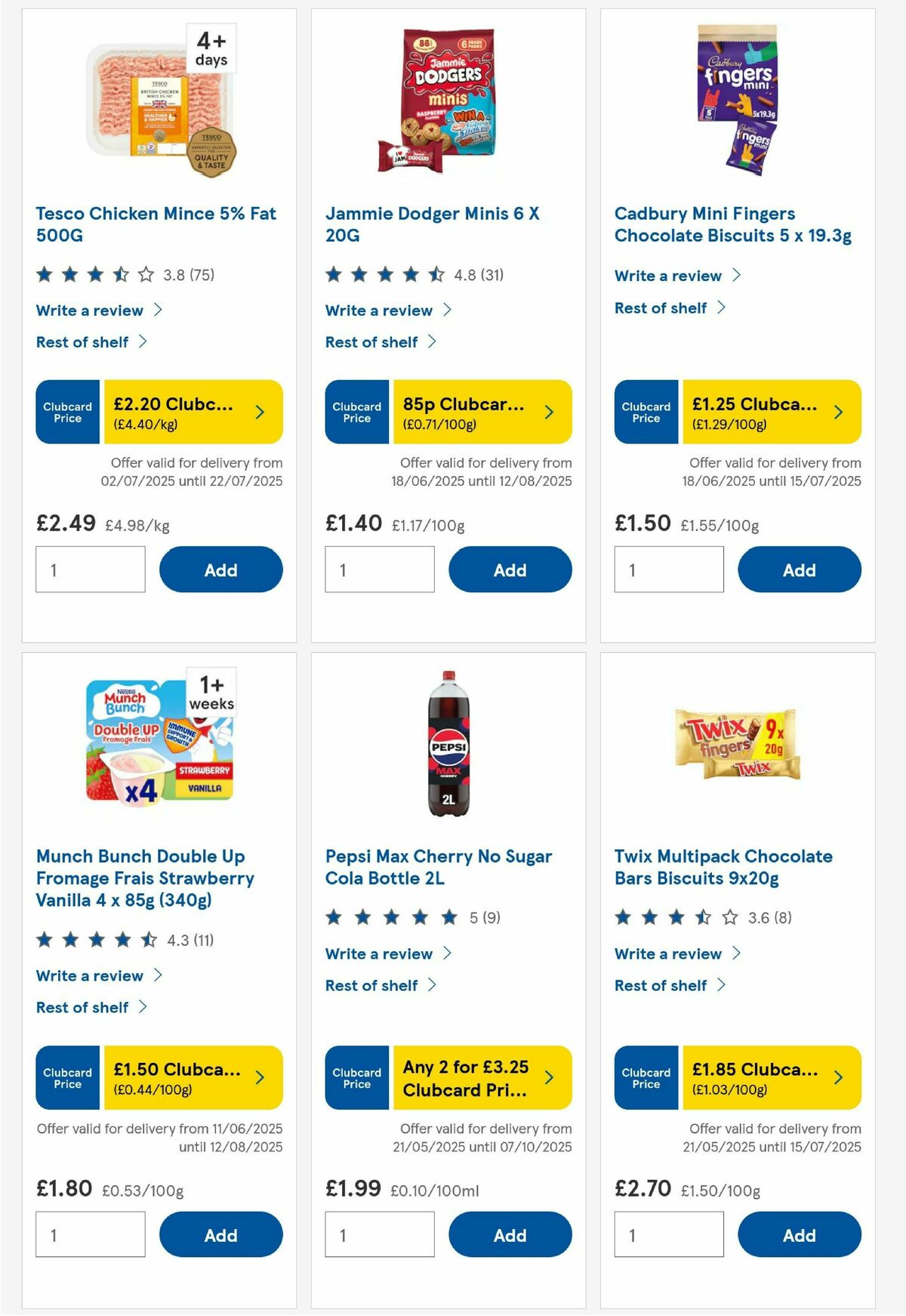 TESCO Offers from 3 July