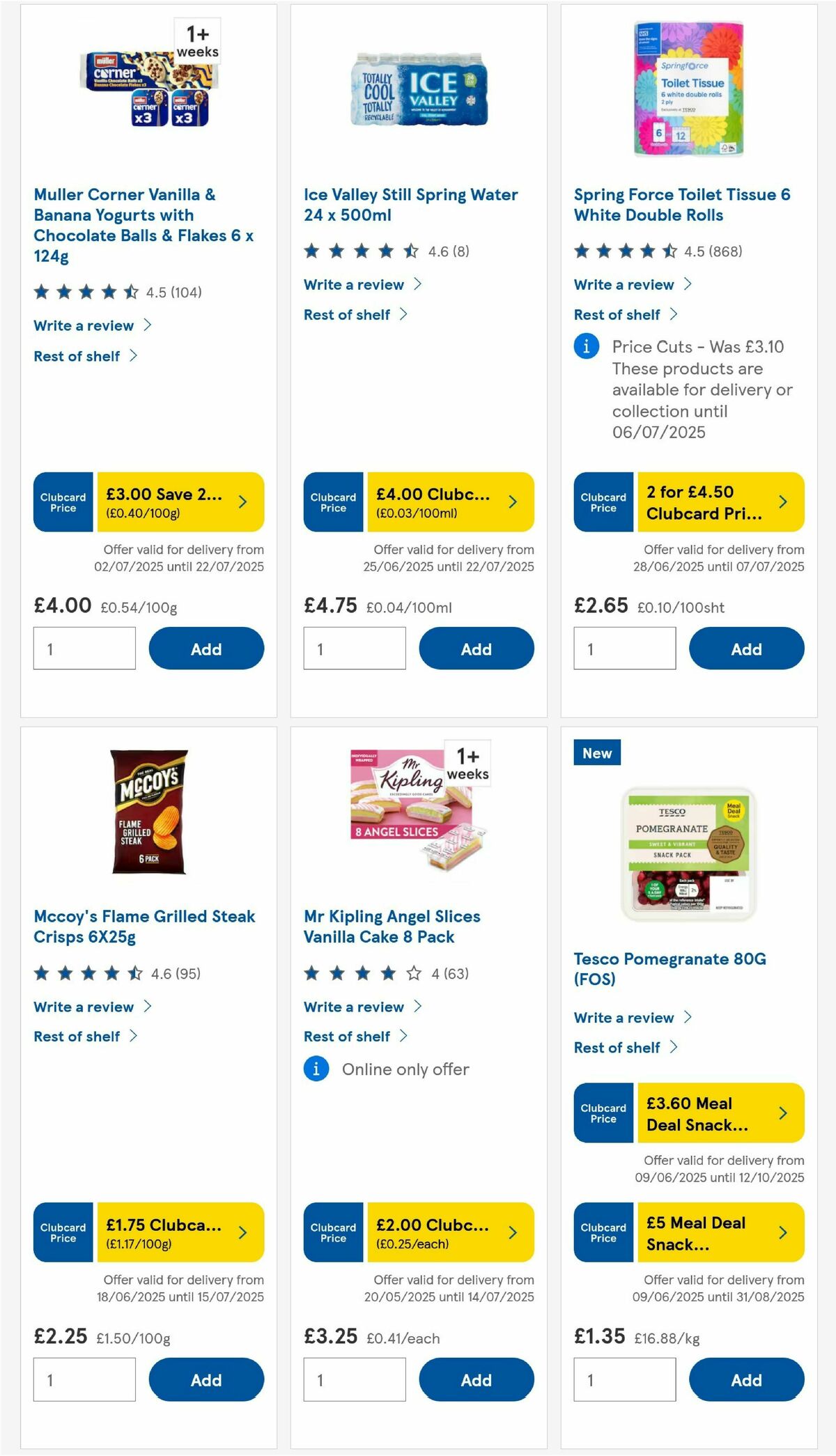 TESCO Offers from 3 July