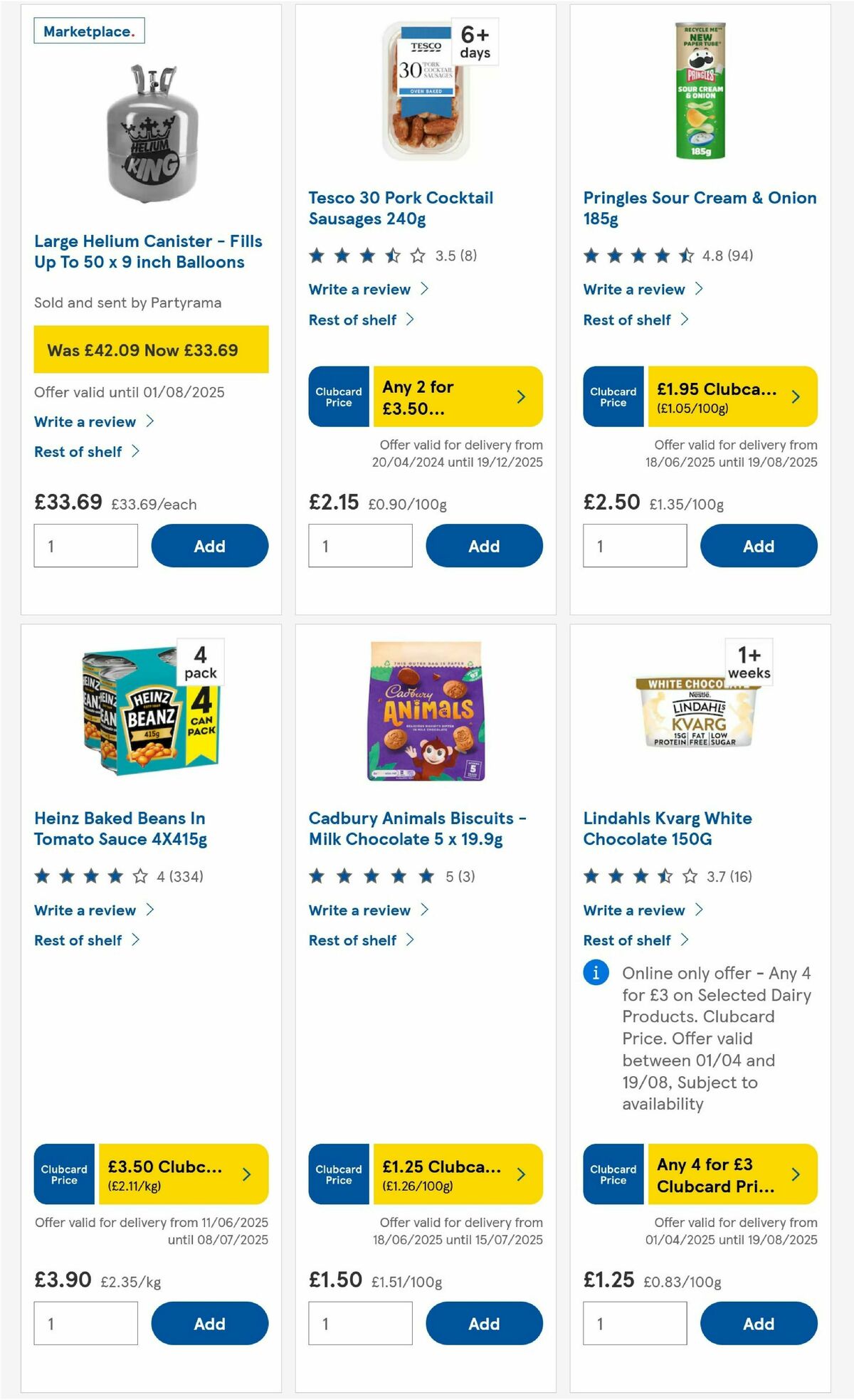 TESCO Offers from 3 July