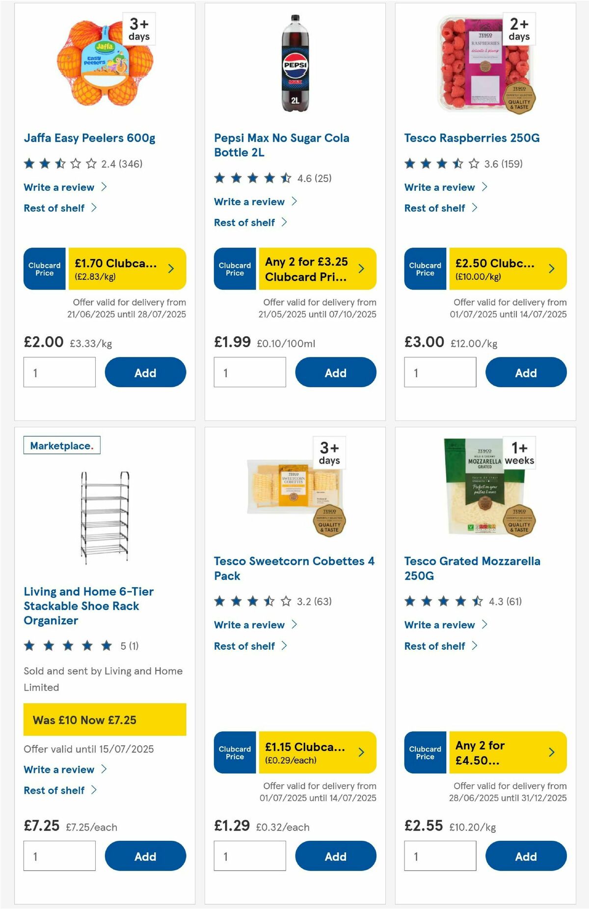 TESCO Offers from 3 July