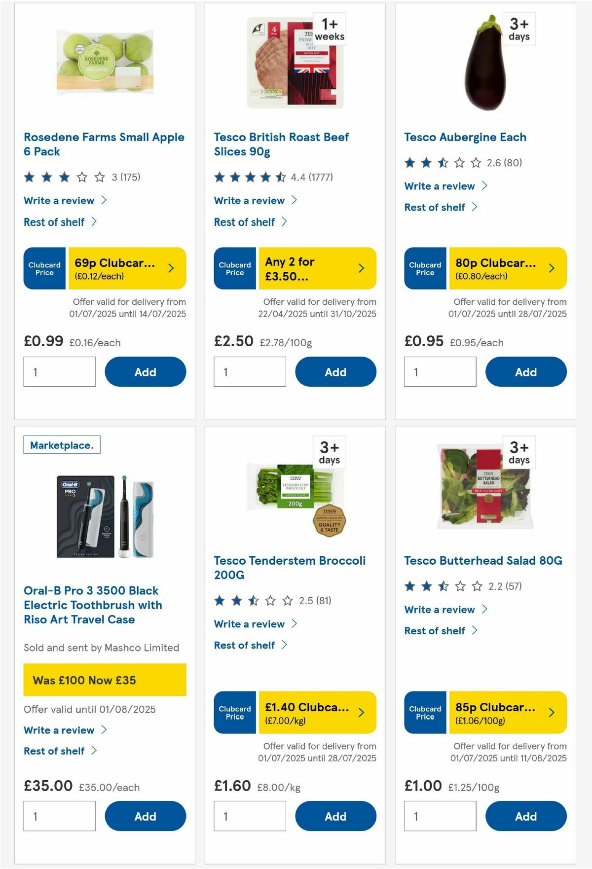 TESCO Offers from 3 July